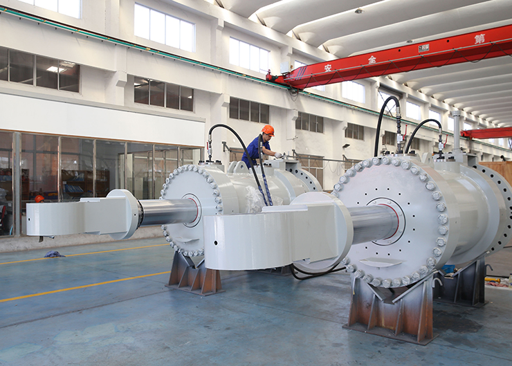 烏東德電站水輪機接力器，單機容量85萬千瓦